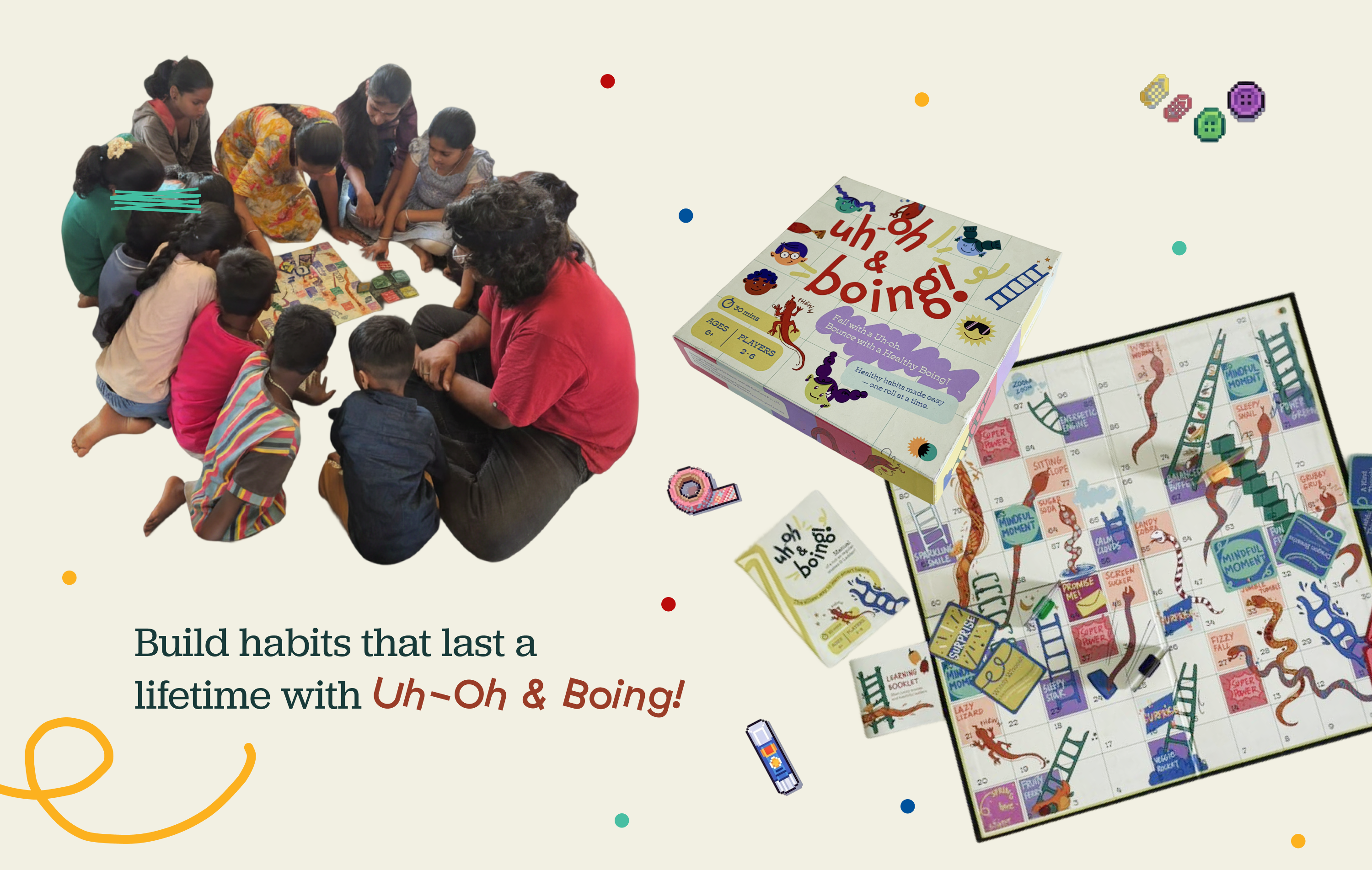Uh-oh and Boing game communication